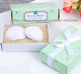 100sets Soap Soap Shea Shell Forme de rêve Seoue de mer Mariage Bridal Party Mini Bath Bath Ocean Breeze Scent6189432