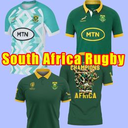 Rugbyshirts 100e verjaardag 23 24 Afrika shirt Afrikaans KAMPIOEN GEZAMENLIJKE VERSIE nationale teamshirts Zuid 2023 2024 wereldbeker zevens S-5XL 4XL 5XL