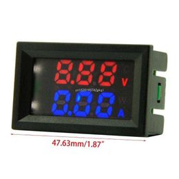 100V 10 A DC- digitale voltmeter Ammeter Power Blue Red Dual-LED-AMP- voltmeter Micro-aanpassing
