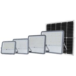  100W 200W 300W 400W Luz de inundación solar impermeable aluminio Luz blanca RGB Floodlight para garaje de jardín de jardín garaje