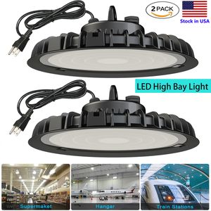 100W 200W 300W Super brillante almacén LED UFO luces de bahía alta tienda de fábrica lámpara de luz de gimnasio luces industriales