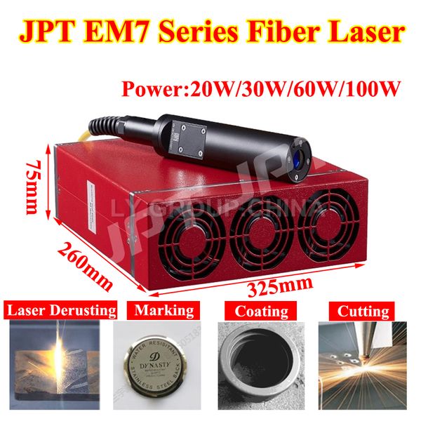 Module Source Laser à Fiber JPT série EM7 100W GQM 1064nm, haute qualité pour le marquage, découpe, revêtement, dérouillage 20W 30W 60W