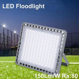 100W Luces de inundación LED Reflectores Lámpara exterior de seguridad brillante para exteriores IP67 Impermeable Foco blanco frío Accesorios exteriores Lig220Z