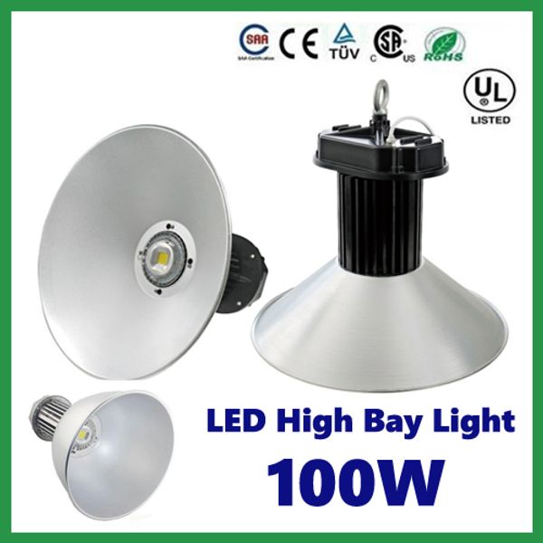 100W LED High Bay Light Lampe à LED industrielle 45 degrés LED Lights High Bay Lighting 10000LM pour entrepôt 85-265V