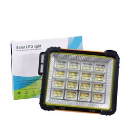 100W zonne -overstromingsverlichting Multifunctioneel draagbare werklamp IP66 Waterdichte buitenlicht 192Led oplaadbare handheld werklichten