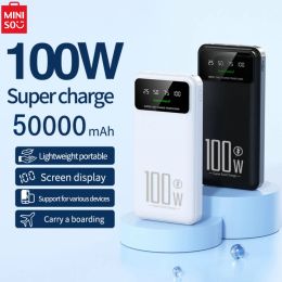 Batterie externe à charge ultra rapide 100W, 20000mAh, alimentation externe de grande capacité, bidirectionnelle, charge rapide