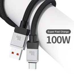 100W Type C Kabel Super Snel Opladen Kabel Verdikte 6A USB C Lader Kabel Data Cord Voor Samsung realme Huawei P30 Oneplus Poco