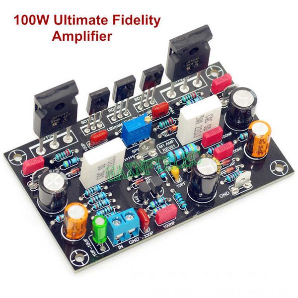 Panel amplificador de potencia Ultimate Fidelity de 100W, Kit de tubo MOS, Audio Mono FET, automontaje