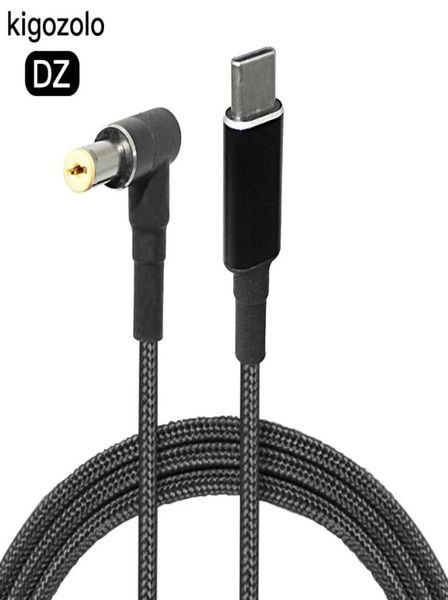 Adaptador de corriente USB tipo C de 100W, Cable de carga, convertidor de enchufe CC para portátiles 18676978640402