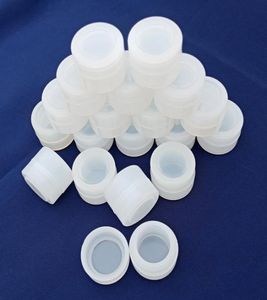 100x 2 ml Jar de récipients en silicone antiadhésifs pour cire Bho Oil Butane Vaporisateur Silicon Bocs Dab cire récipient transparent Rasta Black3929234