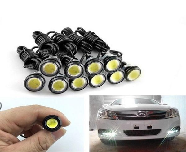 100X Eagle Eye LED 18mm voiture brouillard DRL source de lumière diurne ampoule voiture style Parking Signal lampe moto 3366826