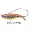 10pcs gold orange