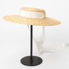white ribbon sun hat