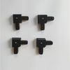 4pcs black L connector
