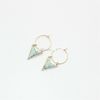 J green earrings