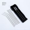 Silver Metal Straws set of 4