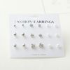9pairs/set silver