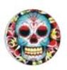 flower skull head