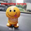 protruding tongue