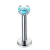 Sea blue Zircon 1.2x6x3mm