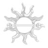 A White sun flower