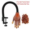 1pcs nail trainer hand&100 Practice Nail