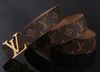 monogrm belts with gold buckle