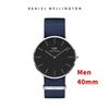40mm blue silver