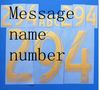 Gold customized name and number