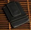Black Oil Waxed Leather