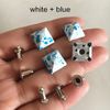 white + blue