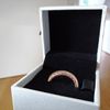 Różowy pierścień + pudełko