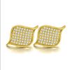 Zircon earring gold 3