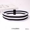 12 White Edge Black Stripe