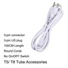 1M 3pin US plug power cords