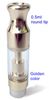 golden 0.5ml with round tip