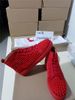 High-Red Suede with Spikes