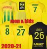 2020 Men Kids 20 21 FC Nantes Soccer Jersey Maillot De Foot Kit 2020 2021 SIMON LOUZA A TOURE ...