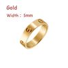 Guld (5mm) -love ring