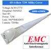 Milky Couverture 4FT 72W 4 ROW LED Tube