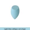 Light blue oblique cut shape