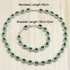 Metal color:Bracelet Necklace&Main Stone