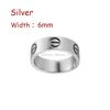 Silver (6mm)-LOVE Ring