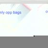 Solo bolsas de OPP