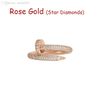 Anello in oro rosa -nail (diamanti stellari)