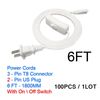 6FT 2PIN US Power Cords con interruptor