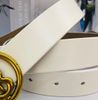 B Gold buckle+white