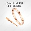 Oro rosa # 18 (4 diamanti)