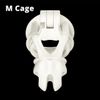 M cage with 4 ring white
