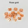 Color:Rose gold&Size:3.7mm x 5mm